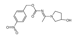4-Nitrobenzyl {(1E)-1-[(3S)-3-hydroxy-1-pyrrolidinyl]ethylidene}c arbamate Structure