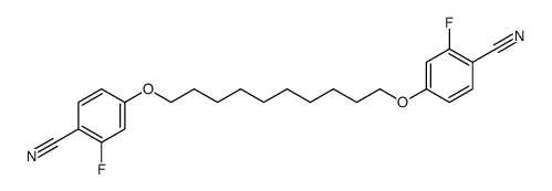 4-[10-(4-cyano-3-fluorophenoxy)decoxy]-2-fluorobenzonitrile Structure