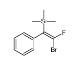 (2-bromo-2-fluoro-1-phenylethenyl)-trimethylsilane Structure