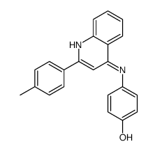 4-[[2-(4-methylphenyl)quinolin-4-yl]amino]phenol结构式