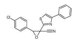 3-(4-chlorophenyl)-2-(4-phenyl-1,3-thiazol-2-yl)oxirane-2-carbonitrile Structure