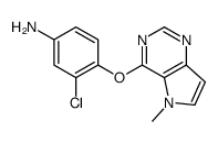 3-chloro-4-(5-methylpyrrolo[3,2-d]pyrimidin-4-yl)oxyaniline结构式