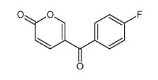 5-(4-fluorobenzoyl)pyran-2-one Structure