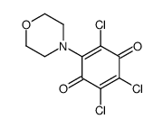 2,3,5-trichloro-6-morpholin-4-ylcyclohexa-2,5-diene-1,4-dione结构式