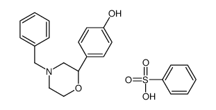 benzenesulfonic acid,4-[(2S)-4-benzylmorpholin-2-yl]phenol结构式