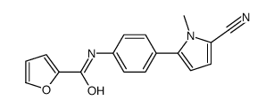 N-[4-(5-cyano-1-methylpyrrol-2-yl)phenyl]furan-2-carboxamide结构式