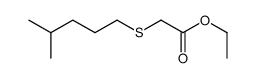 ethyl 2-(4-methylpentylsulfanyl)acetate结构式