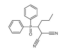 2-(1-diphenylphosphorylbutyl)propanedinitrile结构式