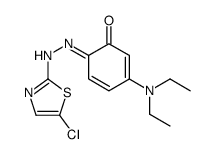 6-[(5-chloro-1,3-thiazol-2-yl)hydrazinylidene]-3-(diethylamino)cyclohexa-2,4-dien-1-one结构式