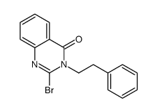 2-bromo-3-(2-phenylethyl)quinazolin-4-one结构式