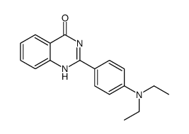 2-[4-(diethylamino)phenyl]-1H-quinazolin-4-one结构式