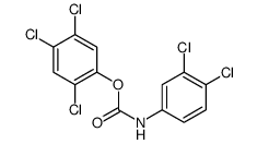 Carbanilic acid, 3,4-dichloro-, 2,4,5-trichlorophenyl ester结构式
