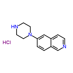6-(1-哌嗪)-异喹啉盐酸盐结构式
