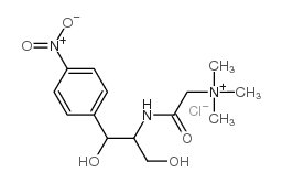 [2-[[2-hydroxy-1-(hydroxymethyl)-2-(4-nitrophenyl)ethyl]amino]-2-oxoethyl]trimethylammonium chloride Structure