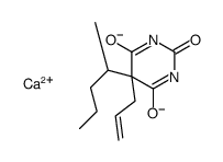 5-allyl-5-(sec-pentyl)barbituric acid, calcium salt结构式