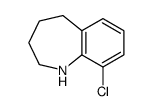 9-chloro-2,3,4,5-tetrahydro-1H-1-benzazepine结构式