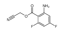 2-amino-4,6-difluorobenzoic acid cyanomethyl ester结构式