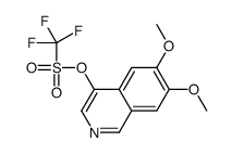 (6,7-dimethoxyisoquinolin-4-yl) trifluoromethanesulfonate结构式