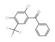 2,4-Dichloro-5-(trifluoromethyl)benzophenone结构式