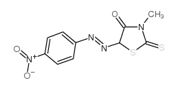 4-Thiazolidinone,3-methyl-5-[2-(4-nitrophenyl)diazenyl]-2-thioxo- Structure