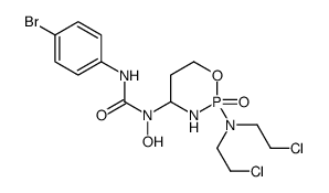 1-[2-[bis(2-chloroethyl)amino]-2-oxo-1,3,2λ5-oxazaphosphinan-4-yl]-3-(4-bromophenyl)-1-hydroxyurea结构式