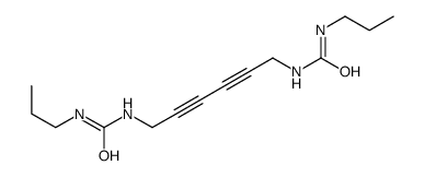 1-propyl-3-[6-(propylcarbamoylamino)hexa-2,4-diynyl]urea结构式