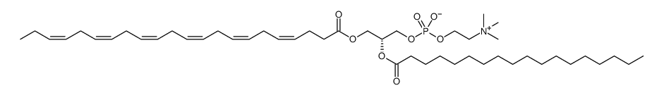3,5,9-Trioxa-4-phosphahentriaconta-13,16,19,22,25,28-hexaen-1-aminium, 4-hydroxy-N,N,N-trimethyl-10-oxo-7-[(1-oxooctadecyl)oxy]-, inner salt, 4-oxide, [R-(all-Z)]结构式