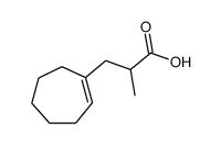 3-cyclohept-1-enyl-2-methyl-propionic acid结构式