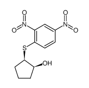 (+-)-cis-2-(2,4-dinitro-phenylsulfanyl)-cyclopentanol Structure