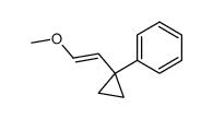 1-methoxy-2-(1-phenylcyclopropyl)ethene结构式