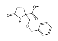 (+/-)-methyl 2-benzyloxymethyl-5-oxo-2,5-dihydro-1H-pyrrole-2-carboxylate结构式