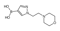 (1-(2-morpholinoethyl)-1H-pyrazol-4-yl)boronic acid structure