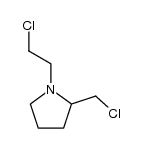 1-(2-chloro-ethyl)-2-chloromethyl-pyrrolidine结构式