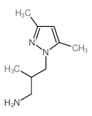 3-(3,5-Dimethyl-pyrazol-1-yl)-2-methyl-propylamine Structure