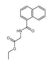 N-[1]naphthoyl-glycine ethyl ester结构式