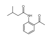 N-(2-acetylphenyl)-3-methylbutanamide Structure