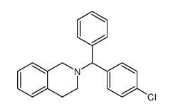 2-[(4-chlorophenyl)-phenylmethyl]-3,4-dihydro-1H-isoquinoline结构式