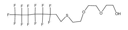 11-perfluorohexyl-9-thio-3,6-dioxaundecanol Structure