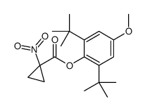 2,6-Ditert-butyl-4-methoxyphenyl 1-nitrocyclopropanecarboxylate Structure