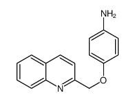 4-(喹啉-2-基甲氧基)苯胺结构式
