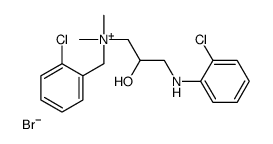 [3-(2-chloroanilino)-2-hydroxypropyl]-[(2-chlorophenyl)methyl]-dimethylazanium,bromide结构式