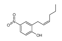 2-(hex-2-en-1-yl)-4-nitrophenol Structure