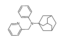 N,α-Picolinyl-N-(adamant-1-yl)-anilin结构式