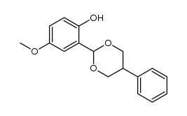 2-(2-hydroxy-5-methoxyphenyl)-5-phenyl-1,3-dioxane结构式