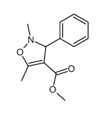 2,5-dimethyl-3-phenyl-4-carbomethoxy-4-isoxazoline Structure