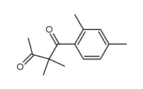 1-(2,4-dimethyl-phenyl)-2,2-dimethyl-butane-1,3-dione结构式