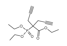 ethyl 2-(diethoxyphosphoryl)-2-(2-propynyl)pent-4-ynoate Structure