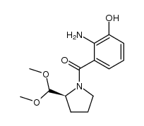 (S)-(2-amino-3-hydroxyphenyl)(2-(dimethoxymethyl)pyrrolidin-1-yl)methanone结构式