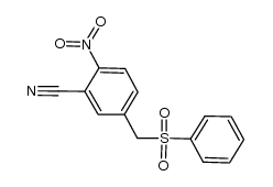 3-cyano-4-nitrobenzyl phenyl sulfone结构式