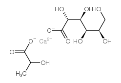 calcium,2-hydroxypropanoate,(2R,3S,4R,5R)-2,3,4,5,6-pentahydroxyhexanoate结构式